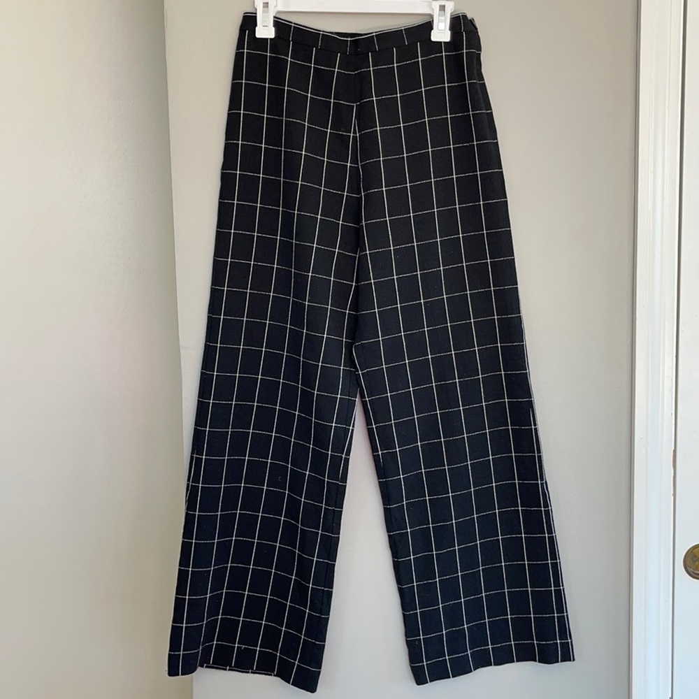Sara Campbell Wide Leg Wool blend Pants